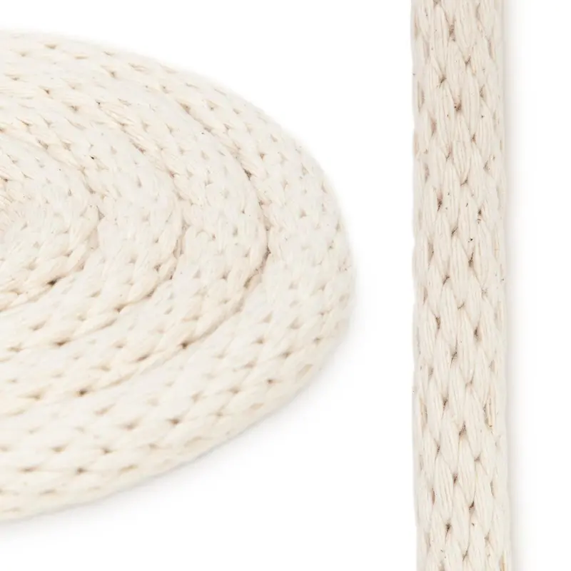 1/2-Inch Cotton Solid-Braid Rope – Natural Fiber Decorative Use 2