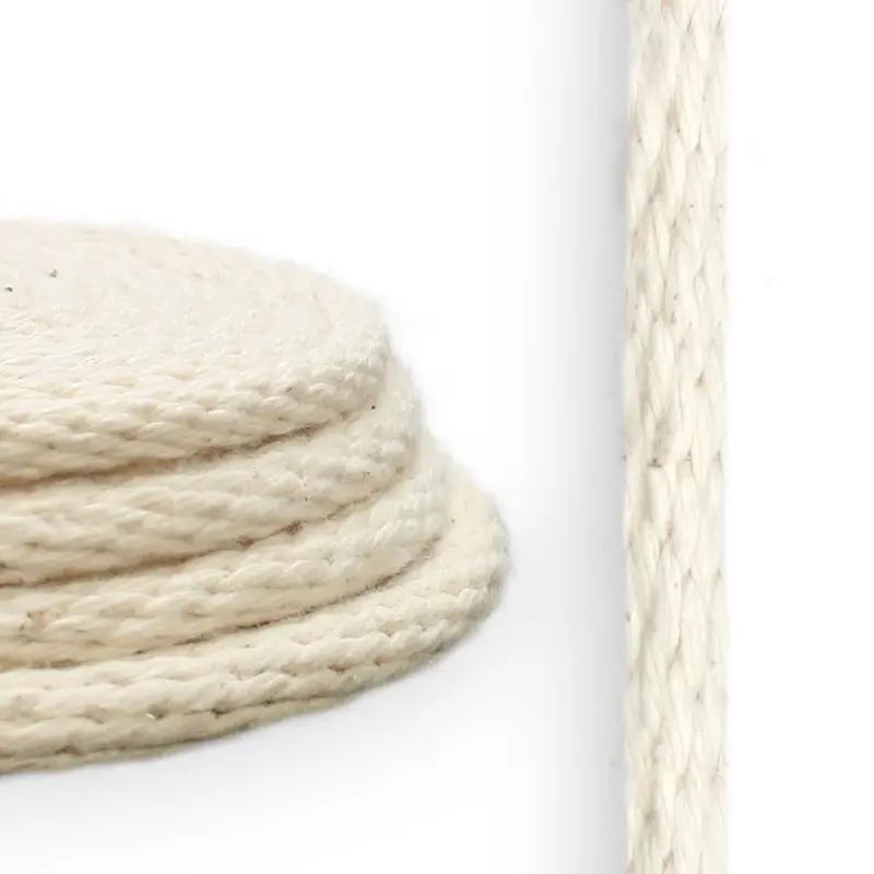 1/4-Inch Solid-Braid Cotton Rope – Natural Fiber Option 1