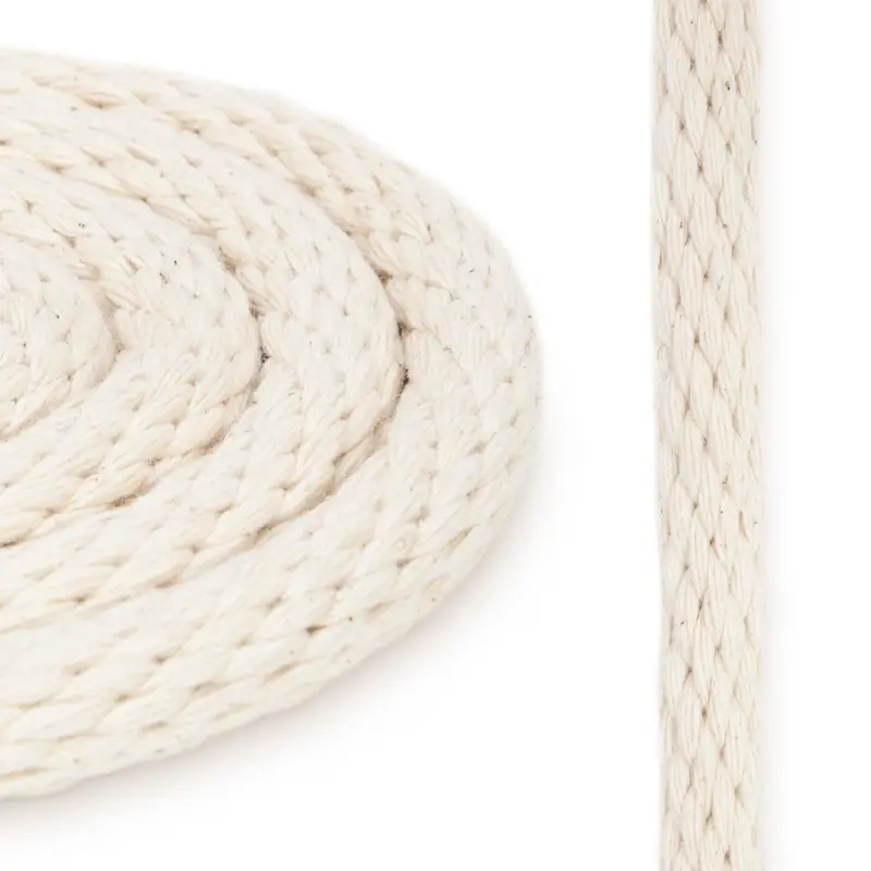 3/8" Natural Cotton Solid-Braid Rope 1