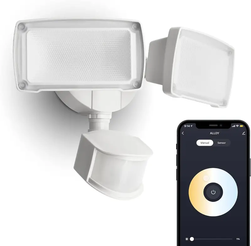 31W Smart Wi-Fi Outdoor Led Flood Light – Tunable White (2700K–6500K), Motion-Activated, Ip65 Weatherproof, 3000Lm, 120V, Alexa & Google Home Compatible 1