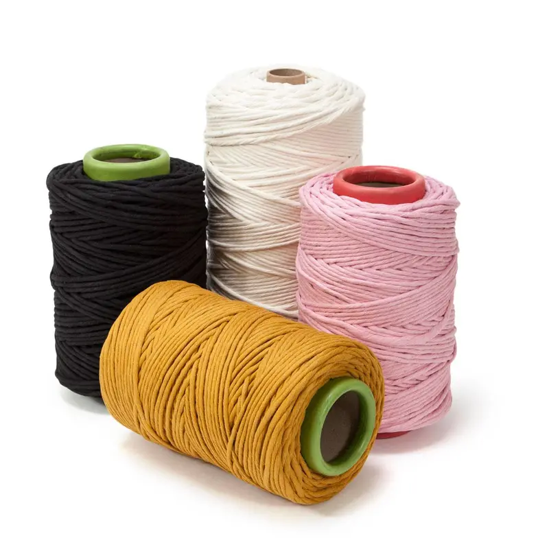4Mm Organic Single-Strand Cotton Cord – Natural & Soft 1