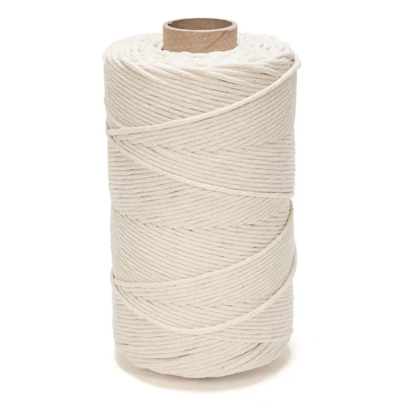 4Mm Organic White Cotton Cord – 5 Lb Spool, Sustainable Fiber 1