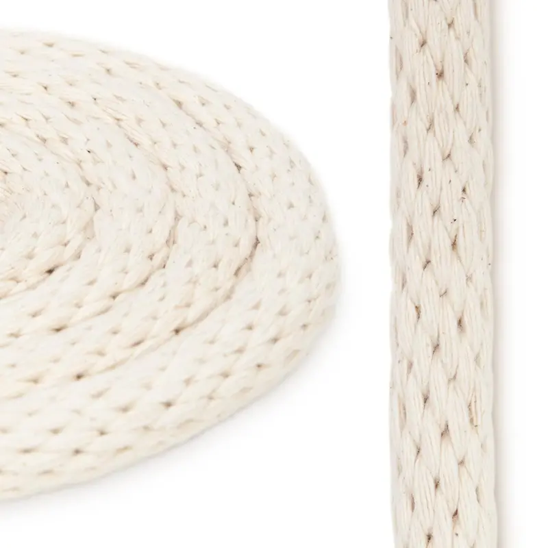 5/8-Inch Solid Braid Cotton Rope – Natural Fiber Decorative Cord 1