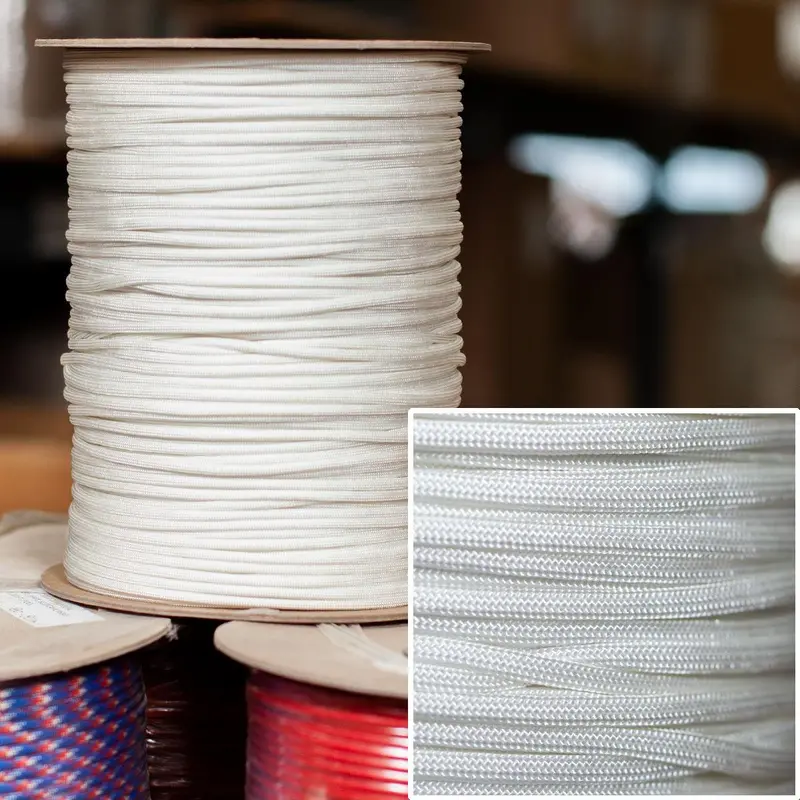 550 Paracord – Pure White, 1000-Foot Spool, Type Iii Nylon Core