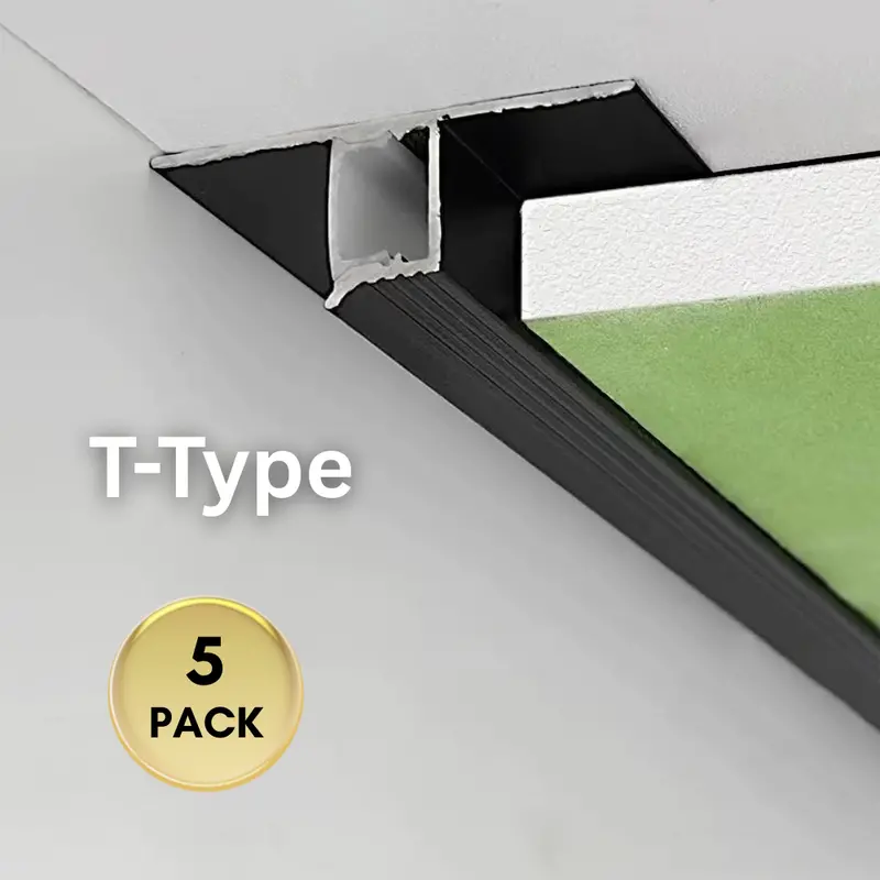 Ac16 T-Type Suspended Ceiling Led Channel — 3.3Ft Aluminum Track For 9.6Mm Max Strip Width (Pack Of 5/10/20) 1