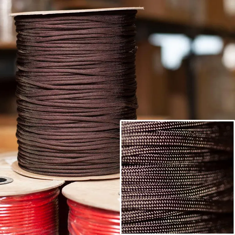Acid Dark Brown 550 Paracord – 1000-Foot Tactical Cord 1