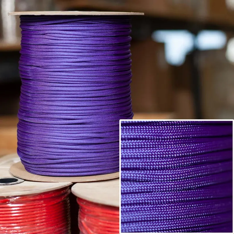 Acid Purple 550 Paracord – Vibrant 1000' Nylon Cord Spool 1