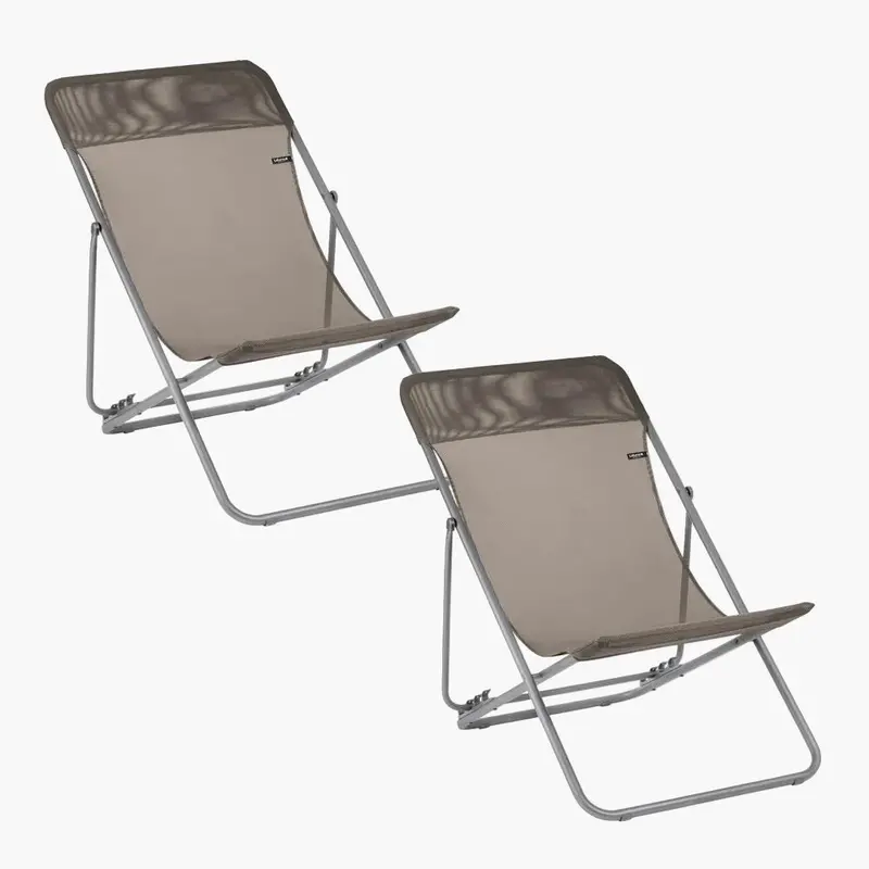 All-Weather Pair Of Deck Chairs With Carry Bag 1