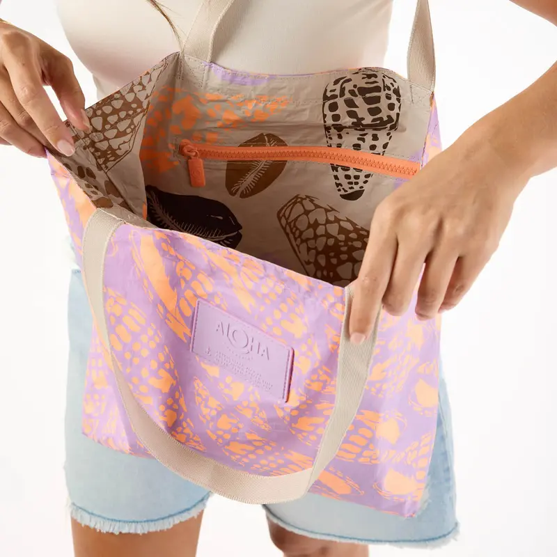 Aloha Miter Lineup Reversible Canvas Tote 1