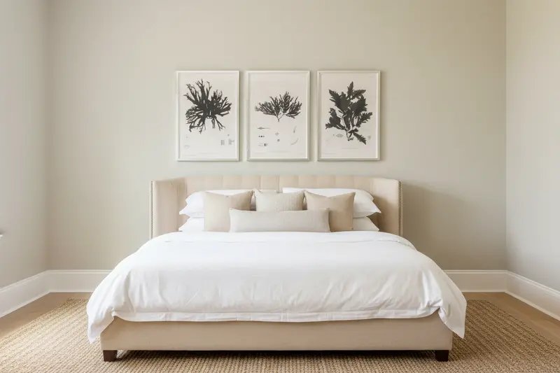 Art Silver Pressed Seaweed Wall Art – Framed Triptych Set 1