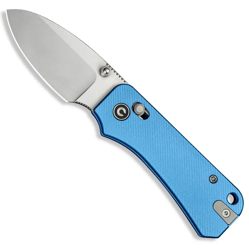 Baby Banter 2 Compact Pocket Knife – Blue Anodized Aluminum Handles, Nitro-V Blade 1