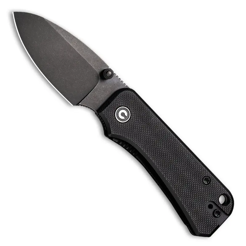 Baby Banter Folding Knife – Black G10 Handle With Black Stonewash Nitro V Blade 1