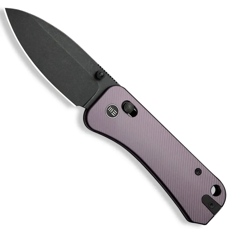 Banter 2 Folding Knife – Purple Anodized Aluminum Handles And S35Vn Edge 1