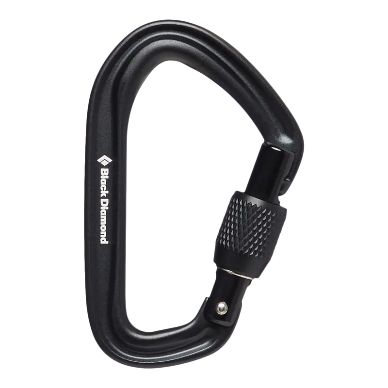 Black Diamond Hotforge Screwgate Carabiner – Lightweight & Durable 1
