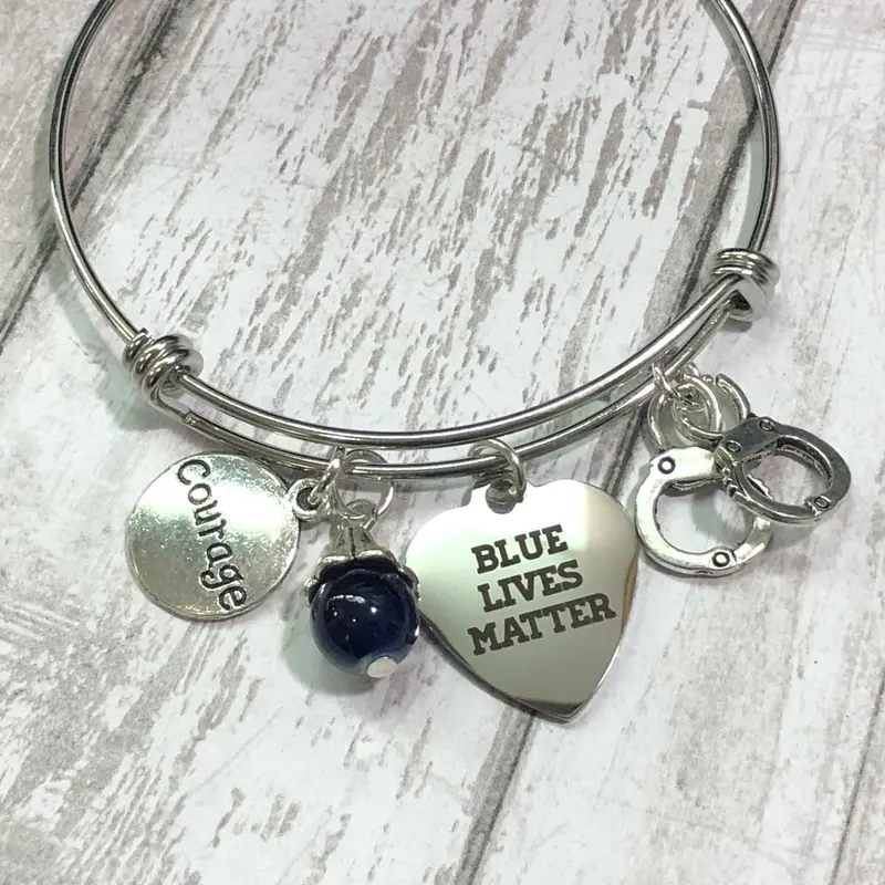 Blue Lives Matter Support Necklace – Patriotic Symbol (B57) 1