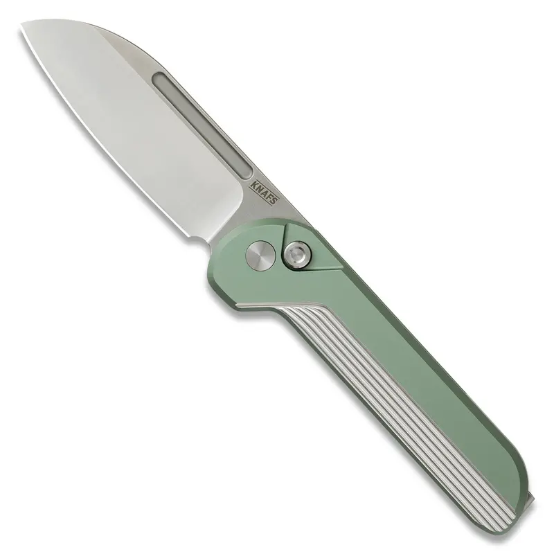 Capcom Mission Control Pocket Knife – Green Handle With Satin/Stonewash S35Vn Blade 1