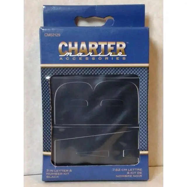 Charter Marine 3-Inch Vinyl Letter & Number Kit – Boat Identification Decals 2