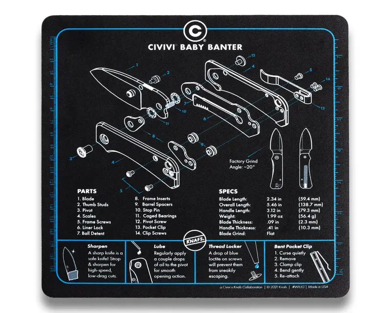 Civivi Custom Shop Mat – Ergonomic Mouse Pad For Desk Or Workshop 1