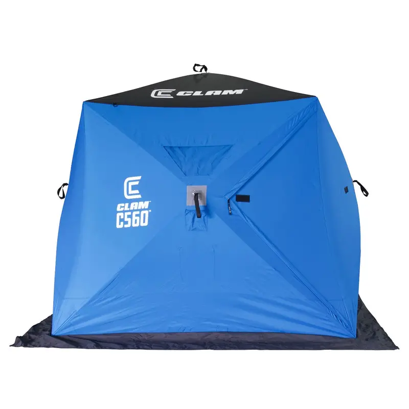 Clam C-560 Thermal Hub Ice Fishing Shelter – Insulated, Pop-Up Dome With Dual-Zone Ventilation 1