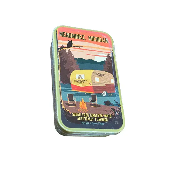 Collectible Vintage-Style Tin Mint Container 2
