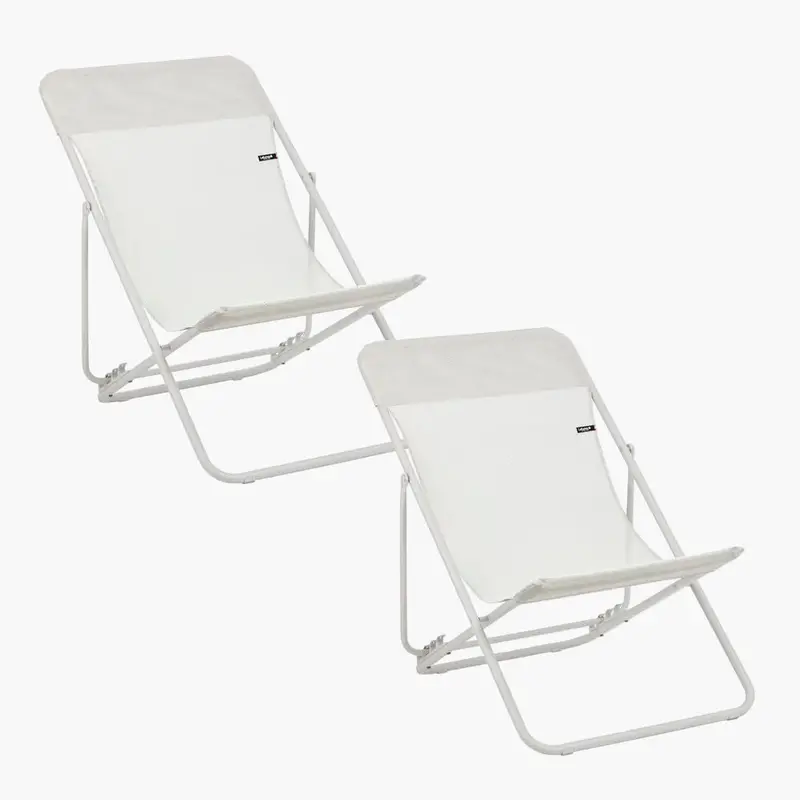 Compact 2-Pack Reclining Deck Chairs 1