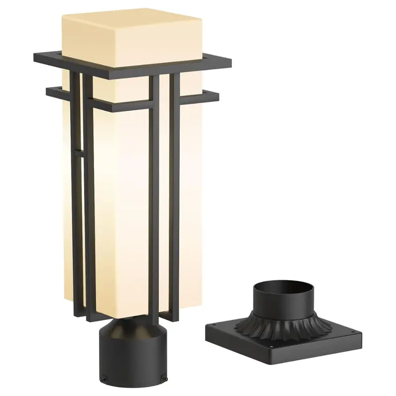 Cpla08 Aluminum Post-Mount Lantern — E26 Socket, 120V Ac, Ip65 Waterproof Porch & Pier Lighting 1