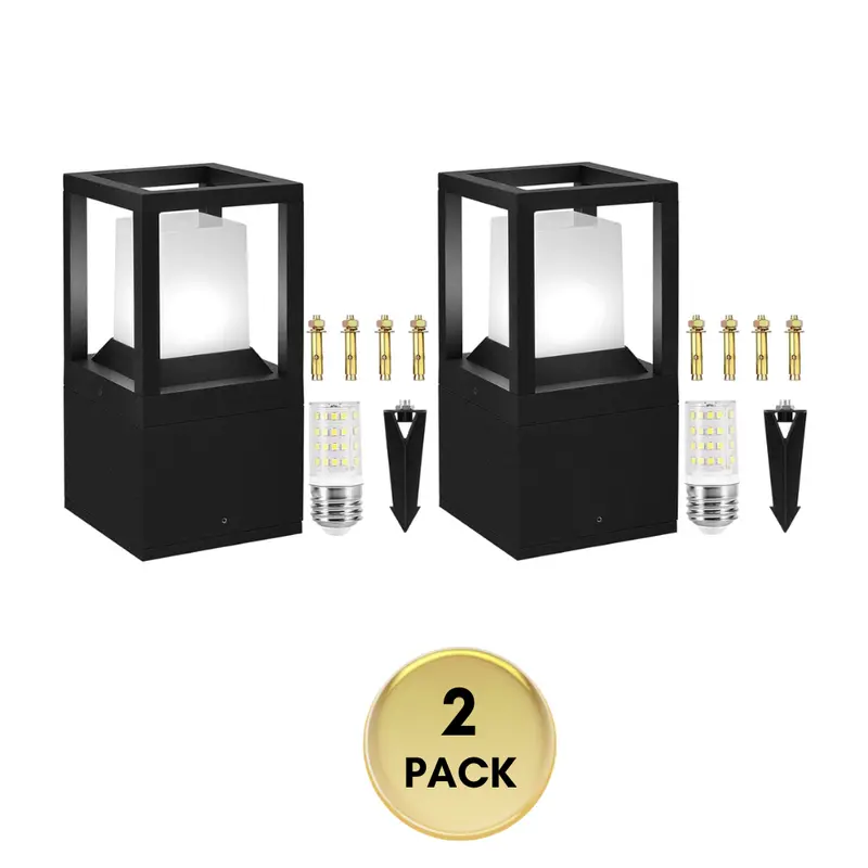 Cpla11 Outdoor Post Lantern – Aluminum Spike-Mount Light With Replaceable 5W 5000K E26 Bulb, 12V Ac/Dc, Ip65 1