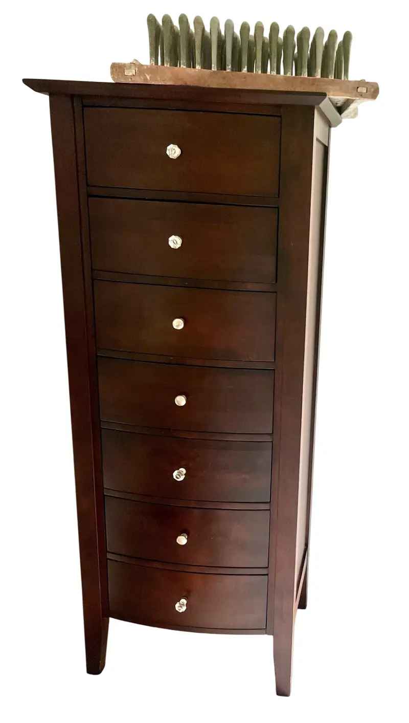 Crate & Barrel Solid Wood Lingerie Chest With Drawers 1