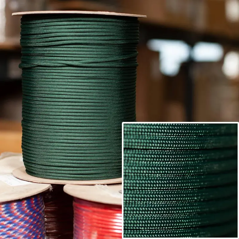 Dark Forest Green 550 Paracord – 1000-Foot Spool