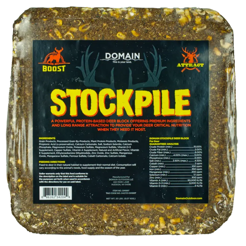 Domain Stockpile Deer Mineral Block – Supplemental Nutrition For Whitetails 1