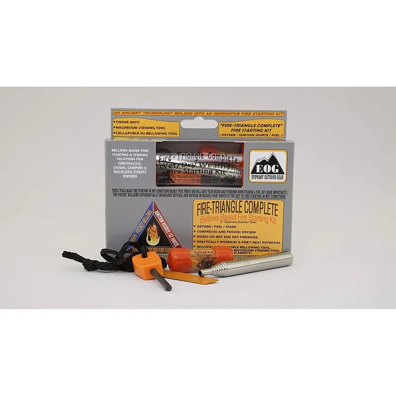 Eog Fire-Triangle Bellows-Based Fire Starting Kit 1