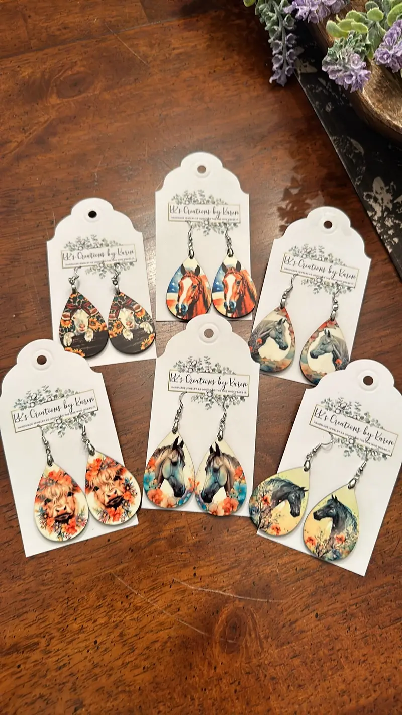 Fancy Like Farm-Themed Earrings – Playful Country Chic Design 1