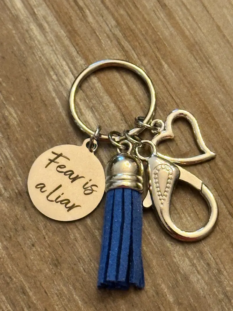 Fear Is A Liar Faith-Based Purse Charm (P20) 1
