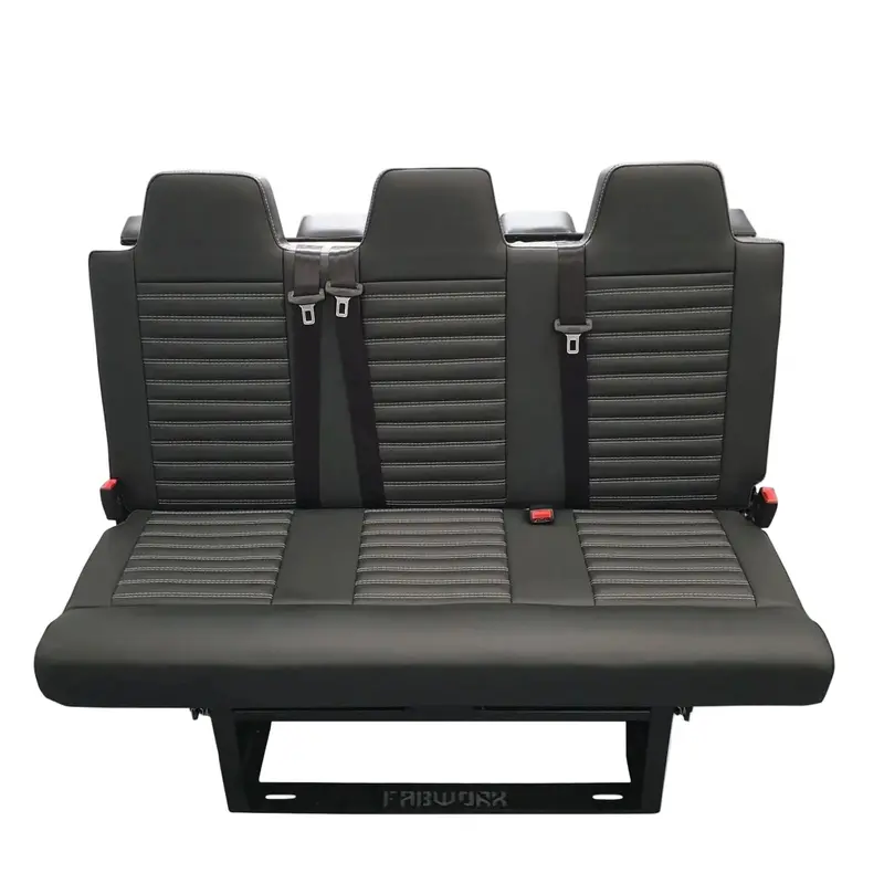 Fold-Flat 3-Person Camper Seat Bed For Van Conversions 1