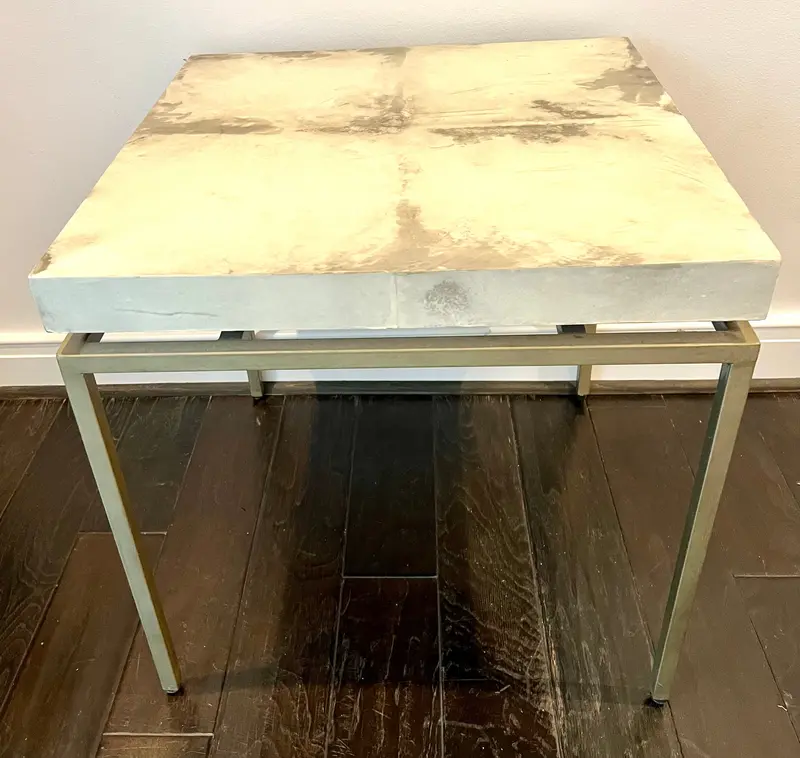Gabby Faux Marble Side Table By Made Goods 1