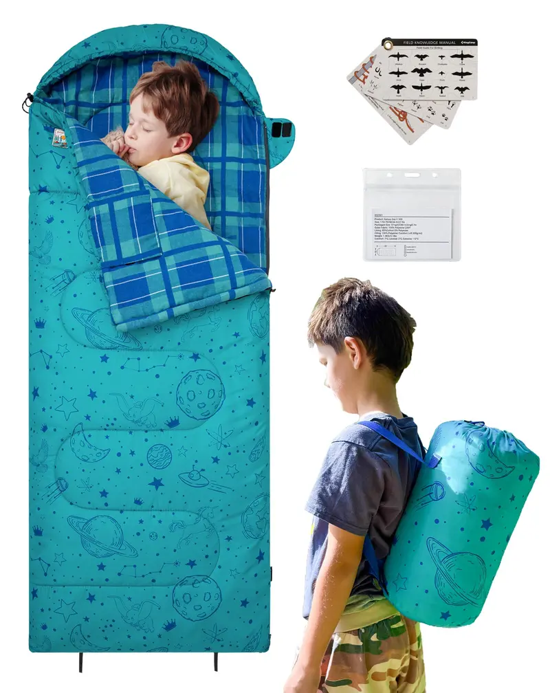 Galaxy Zoo C300 Adjustable Kids’ Sleeping Bag – Kingcamp 1