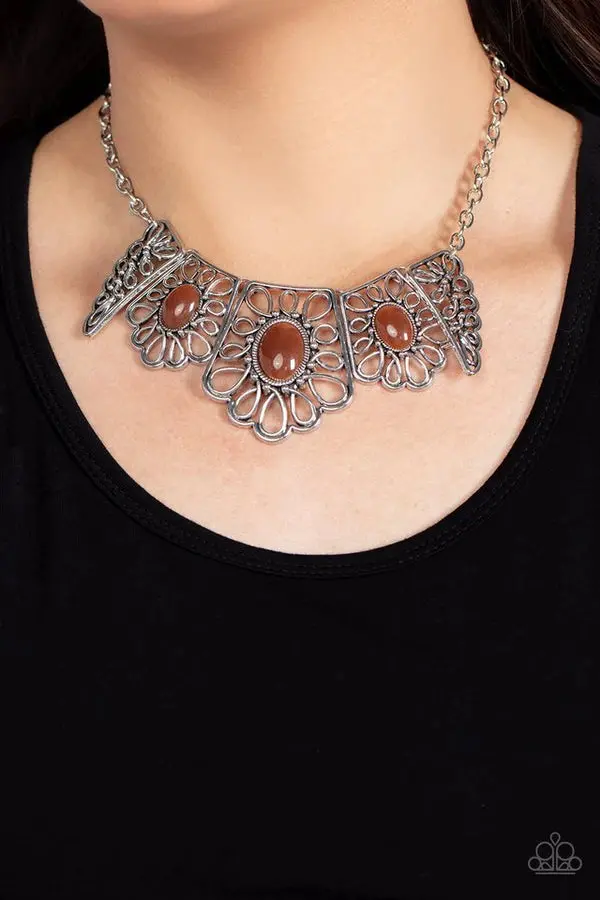 Glimmering Groves Brown Earthy Tone Necklace 1