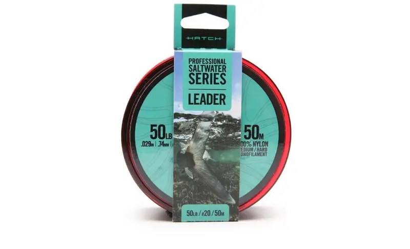 Hatch Professional Saltwater Monofilament Leader – 50-Meter, Medium-Hard Strength 1