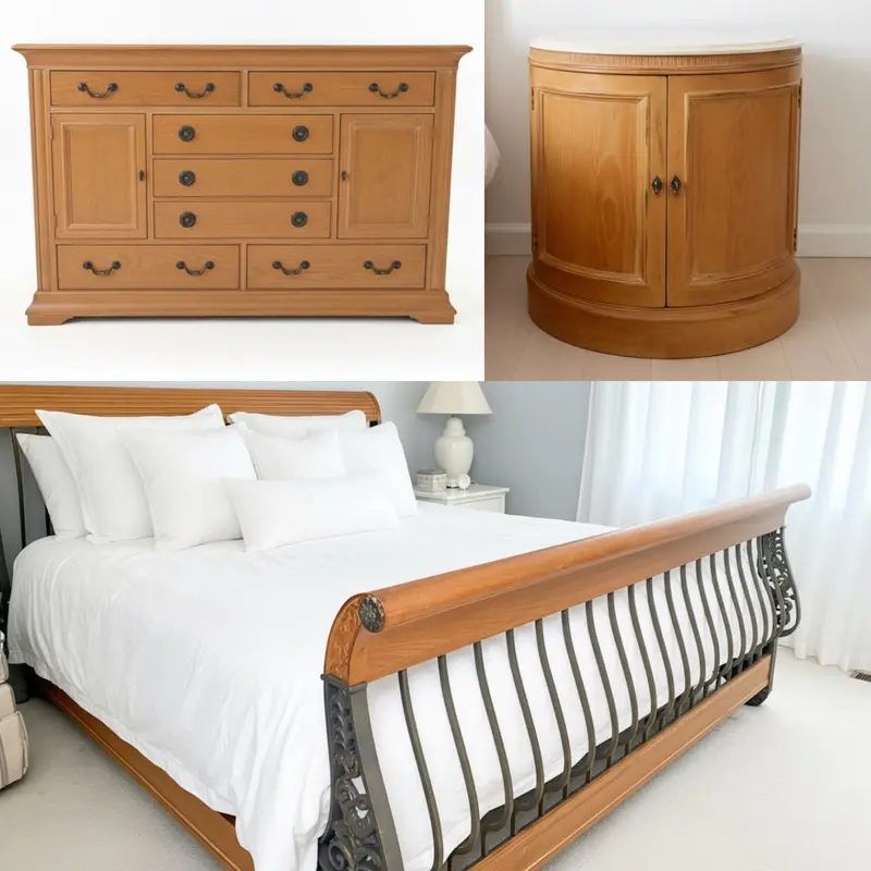 Henredon King-Size Bedroom Set – Bed, Nightstands, And Dresser 1