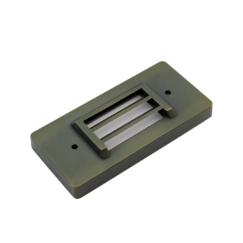 Idl01 Surface-Mount Cast Brass Step Light – 2700K Warm White Integrated Led, Low-Voltage Landscape Fixture 1
