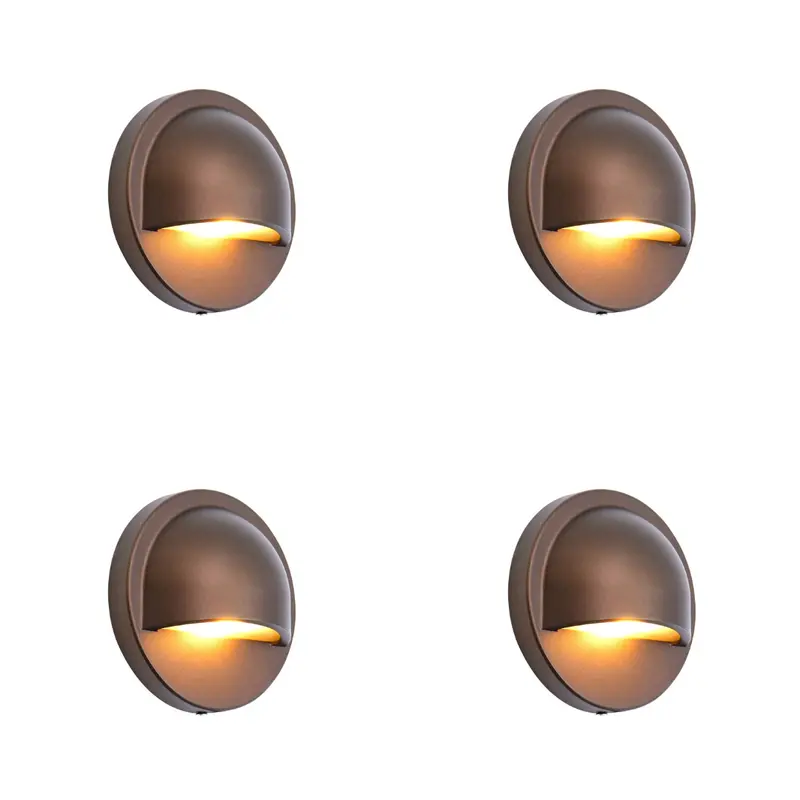 Idl02 Aluminum Round Deck Light Set (4/8/12-Pack) – 12V Low-Voltage, 2700K Integrated Led Surface-Mount Fixture 1