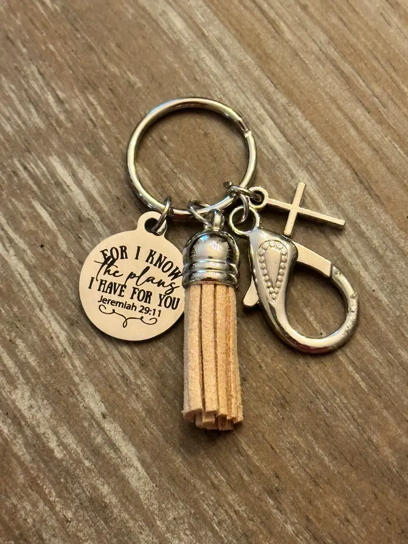 Jeremiah 29:11 Inspirational Purse Charm – Faith-Based Design P18 1