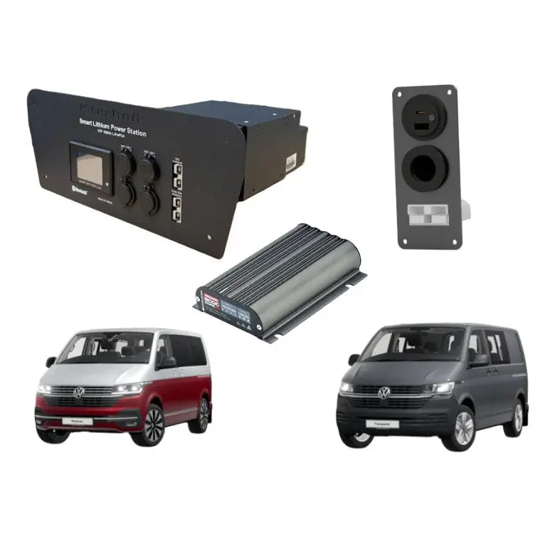 K-Technik 12V 173Ah Lifepo4 Under-Seat Power Station Bundle – For Vw T6.1 Transporter & Multivan 1