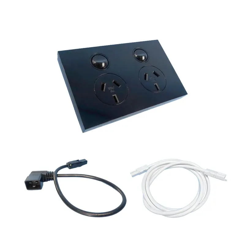 K-Technik 240V Remote Dual-Outlet Cms Plug-And-Play Kit – 3-Meter Cable 1