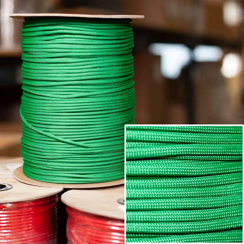 Kelly Green 550 Paracord – 1000-Foot Spool