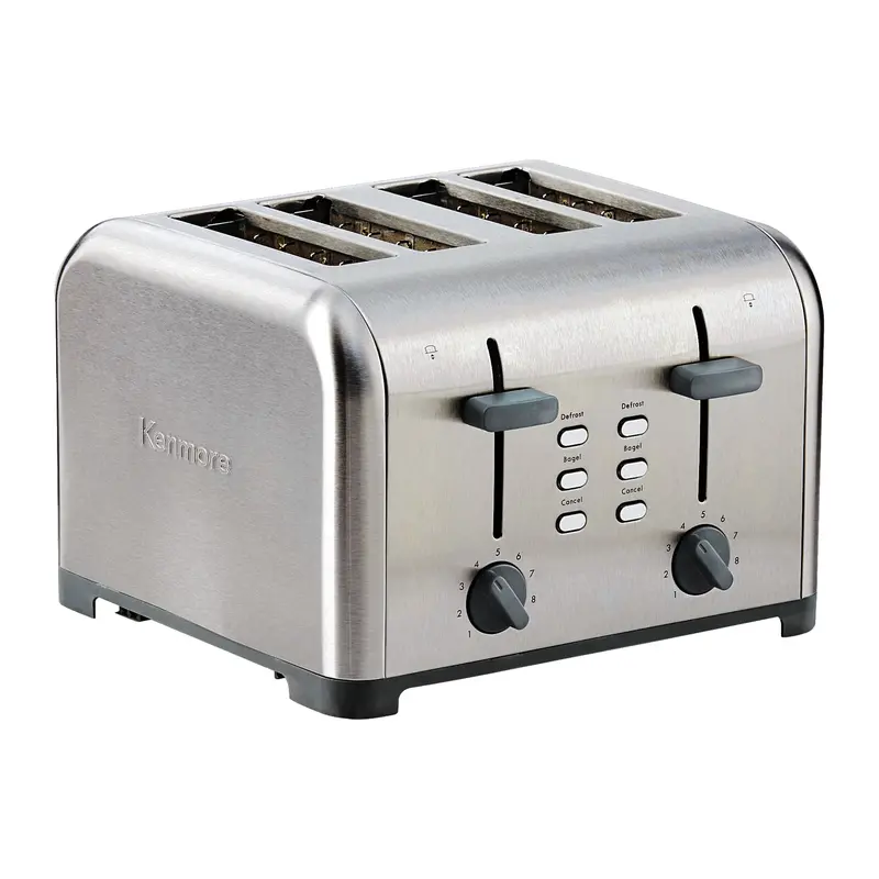 Kenmore 4-Slice Stainless Steel Toaster With Dual Settings And Crumb Management 1