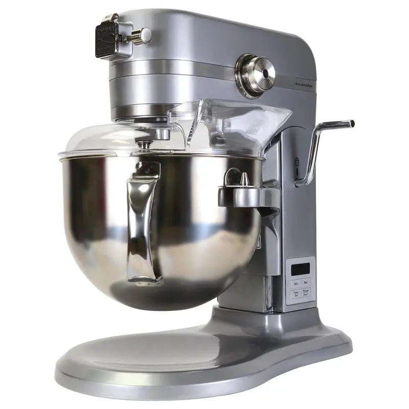 Kenmore Elite 6-Quart Bowl-Lift Stand Mixer – 600W Motor, Stainless Steel Bowls, Led Display, Digital Timer, Includes Flat Beater, Whisk, And Dough Hook – Metallic Gray 1