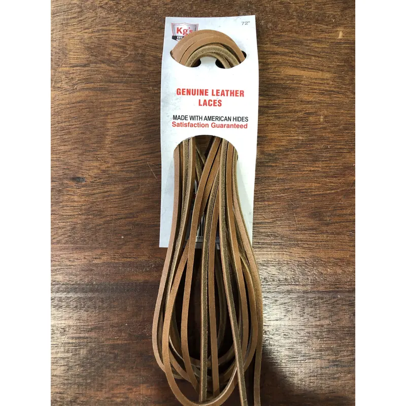 Kg'S Boot Guard Genuine Full-Grain Leather Boot Laces 1
