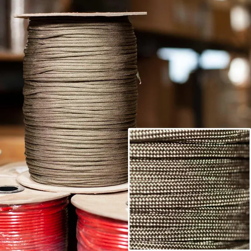Khaki 550 Paracord – 1000-Foot Spool 1