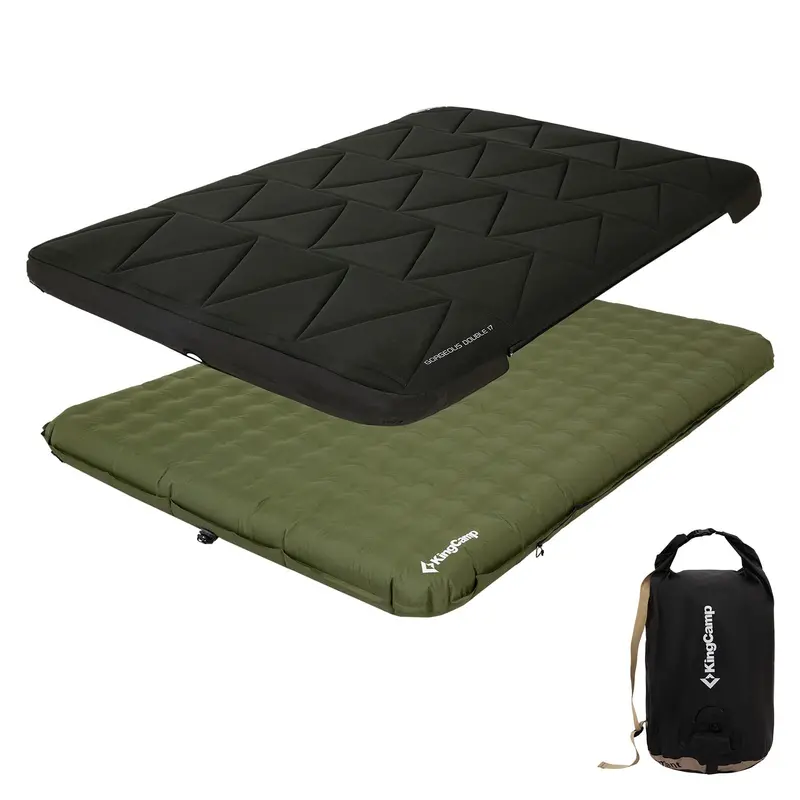 Kingcamp Gorgeous Double 17 Inflatable Pad – Premium Air Cushion With Removable Cover 1